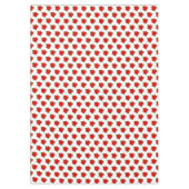 Poinsettia-ventilatorpatroon op witte tablet tafelkleed (Voorkant)