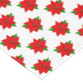 Poinsettia-ventilatorpatroon op witte tablet tafelkleed (Gekanteld)