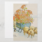 "Poinsettia Wagon" door Jenny Nystrom Briefpapier (Voorkant / Achterkant)