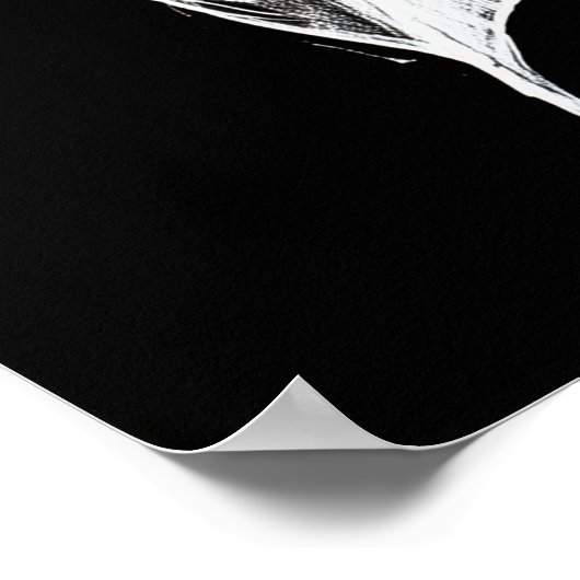 Poinsettia wandkunst poster (Hoek)