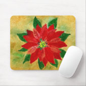 Poinsettia Waterverf Mousepad Muismat (Met muis)