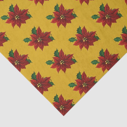 Poinsettia-weefselpapier Tissuepapier (Detail)