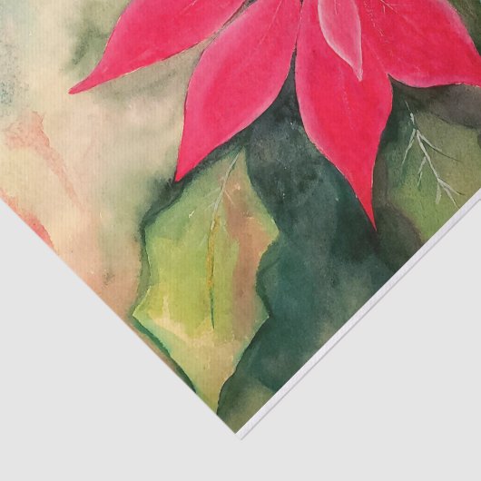 Poinsettia-weefselpapier Tissuepapier (Detail)