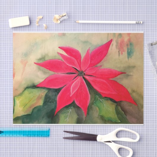 Poinsettia-weefselpapier Tissuepapier (Craft)