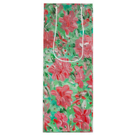 Poinsettia Wine Gift Bag Wijn Cadeautas
