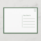 Poinsettia Winter Kerstmis bruiloft Dank u Briefkaart (Achterkant)