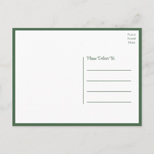 Poinsettia Winter Kerstmis bruiloft Dank u Briefkaart (Achterkant)