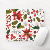 Poinsettia wintervakmuizenblok muismat (Met muis)