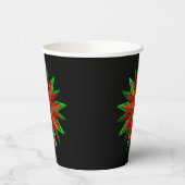 Poinsettia WOW Papieren Bekers (Links)