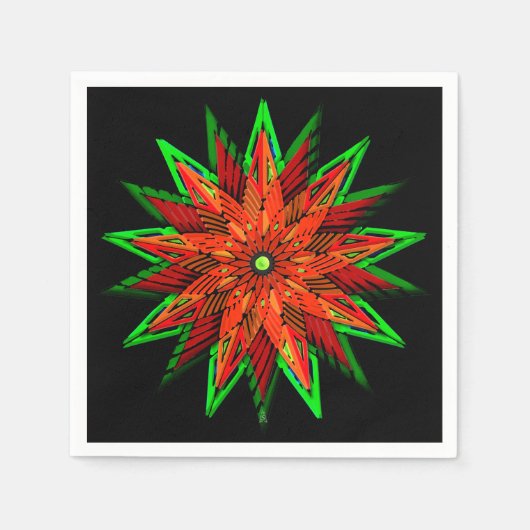 Poinsettia WOW Servet (Voorkant)