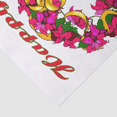 Poinsettia WreatWeefselpapier Tissuepapier (Detail)