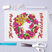 Poinsettia WreatWeefselpapier Tissuepapier (Craft)