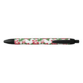 Poinsettia Zwarte Inkt Pen (Achterkant)