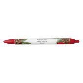 Poinsettia  zwarte inkt pen (Voorkant)