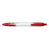 Poinsettia  zwarte inkt pen (Achterkant)