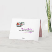 PoinsettiaMC-pas aan Feestdagen Kaart (Achterkant)