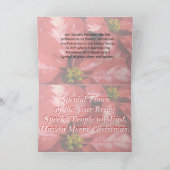 PoinsettiaMC-pas aan Feestdagen Kaart (Binnen)