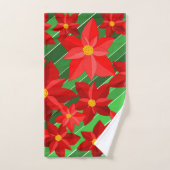 Poinsettias Bad Handdoek (Handdoek)