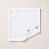 Poinsettias Bath Towel Set Bad Handdoek (Wasdoekje)