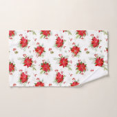Poinsettias Bath Towel Set Bad Handdoek (Handdoek)