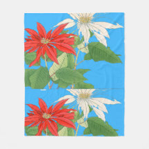 Poinsettias Blauw