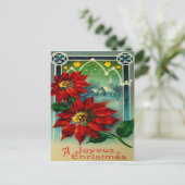 Poinsettias Briefkaart (Staand voorkant)