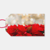 Poinsettias Cadeaulabel (Achterkant Horizontaal)