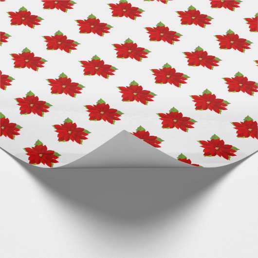 Poinsettias Cadeaupapier (Hoek)