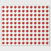 Poinsettias Cadeaupapier (Vlak)