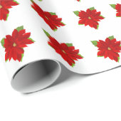Poinsettias Cadeaupapier (Rol Hoek)