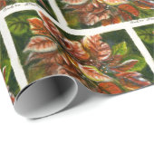 Poinsettias Cadeaupapier (Rol Hoek)