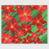 Poinsettias Cadeaupapier (Vlak)