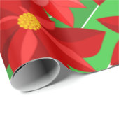 Poinsettias Cadeaupapier (Rol Hoek)