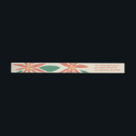 Poinsettias Christmas Ivory<br><div class="desc">Feestelijke kerst rood groen en ivoor met  geïnspireerde poinsettia's; skinny wraparound retouradres labels.</div>