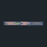 Poinsettias Christmas Navy blauw roze<br><div class="desc">Feestelijke kerst marineblauw,  roze,  olijfgroen met een vleugje geel goud met  geïnspireerde poinsettia's; magere omhulling retouradreslabels.</div>
