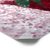 Poinsettias Crystallized Poster (Hoek)