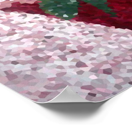 Poinsettias Crystallized Poster (Hoek)