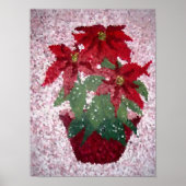 Poinsettias Crystallized Poster (Voorkant)