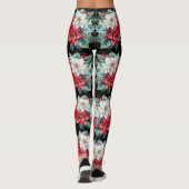 Poinsettias en Holly Berries Leggings - (Achterkant)