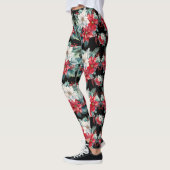 Poinsettias en Holly Berries Leggings - (Links)