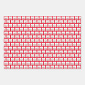 Poinsettias en Holly Berries — Papierblad voor onm Inpakpapier Vel (Voorkant 2)