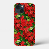 Poinsettia's en Holly Leaves Case-Mate iPhone Case (Achterkant)