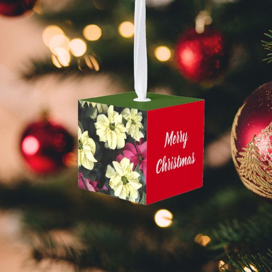 Poinsettias en Holly Leaves Holiday Decoratie