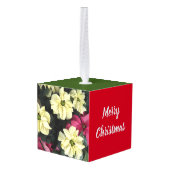 Poinsettias en Holly Leaves Holiday Decoratie (Achter hoekig)