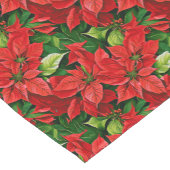 Poinsettia's en Holly Leaves Korte Tafelloper (Hoek)
