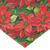 Poinsettia's en Holly Leaves Tafelkleed (Gekanteld)