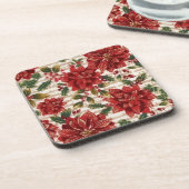 Poinsettias en Muziek Onderzetter (Linkerzijde)