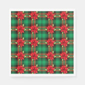 Poinsettias en Pset Napkins Servet (Voorkant)
