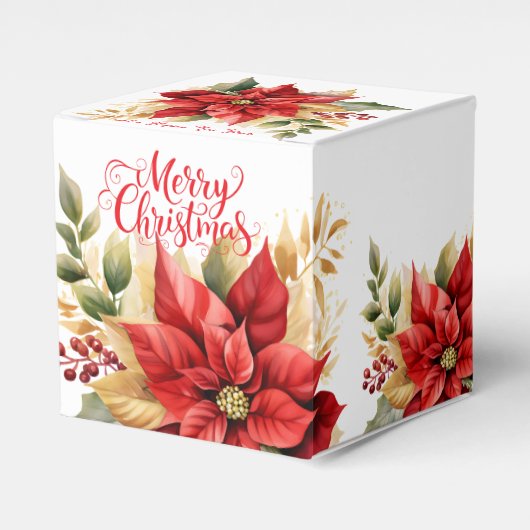 Poinsettia's Favor Doosje (Voorkant Zijde)