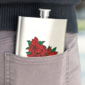 Poinsettias Flask Flacon (Voorbeeld)